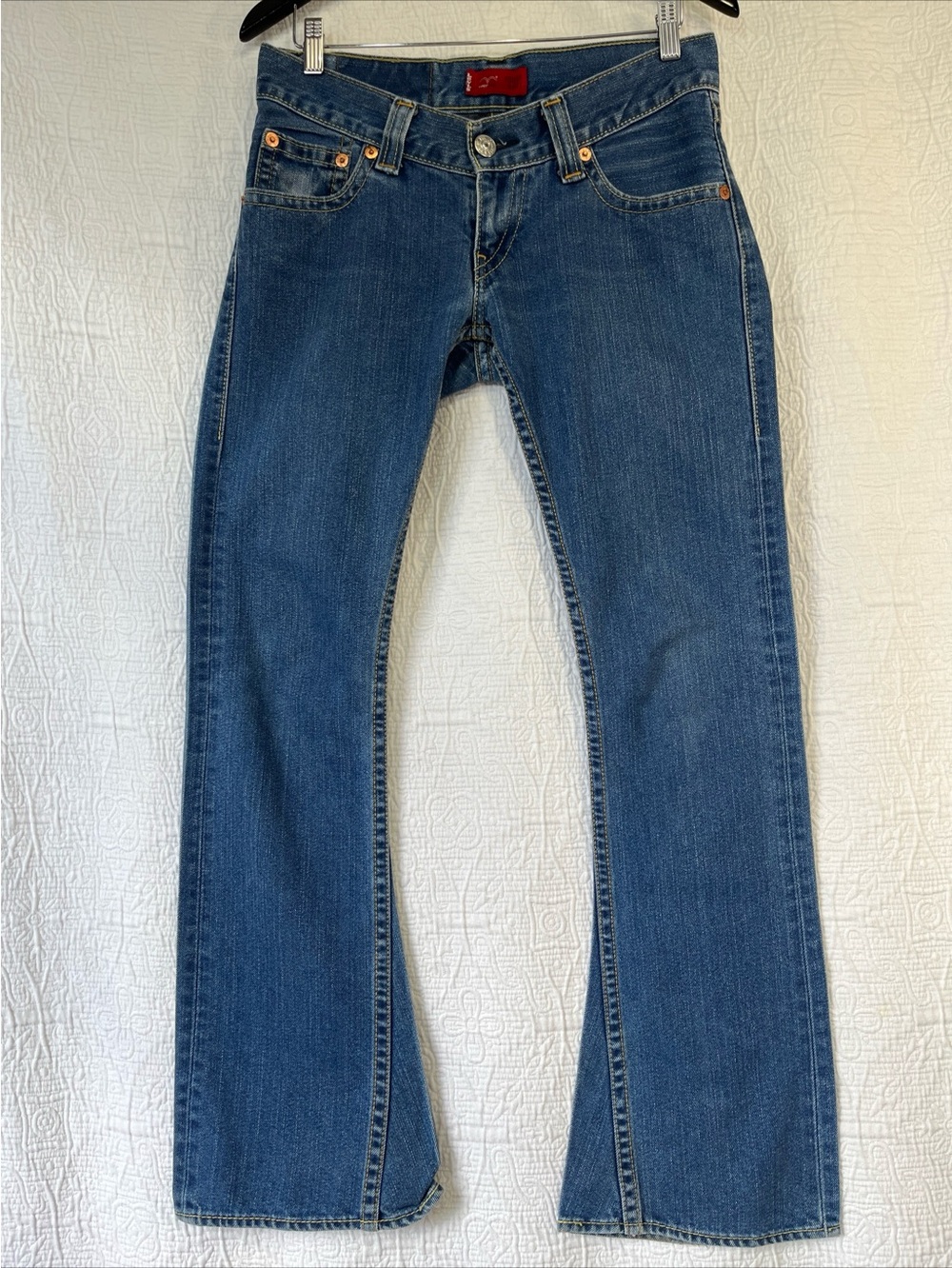Vintage Y2K Levis Type 1 Women Size 5 Tough Boot Denim Jeans 31x31 Low Rise Pant
